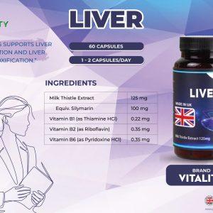 Vitality Liver 60 Capsules - Detox Your Liver Naturally